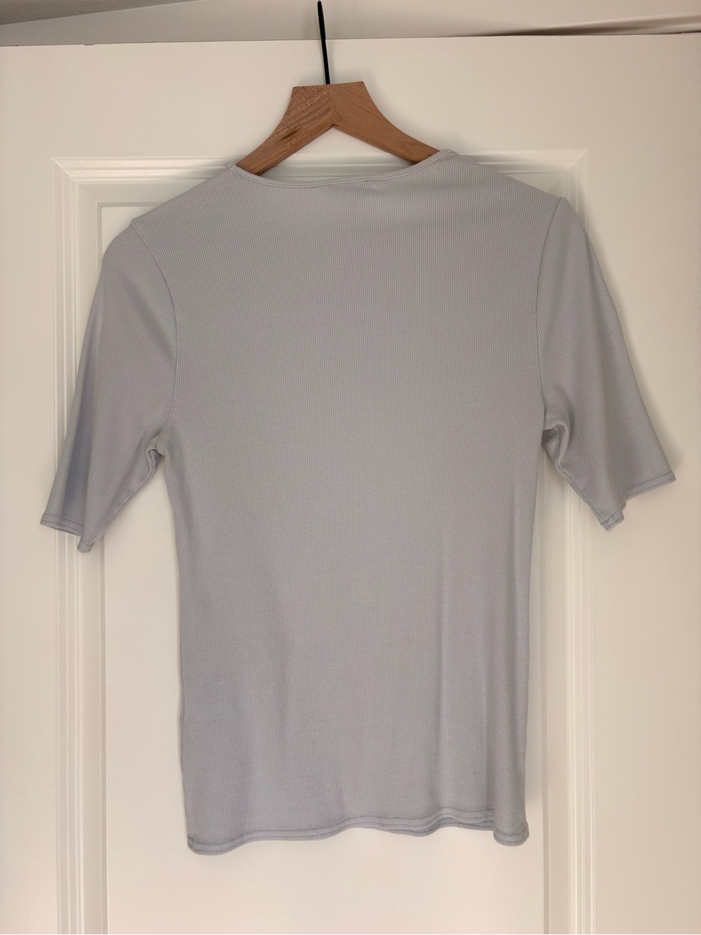 Banana Republic Ribbed Tee - Light Blue - Picture 2 of 3